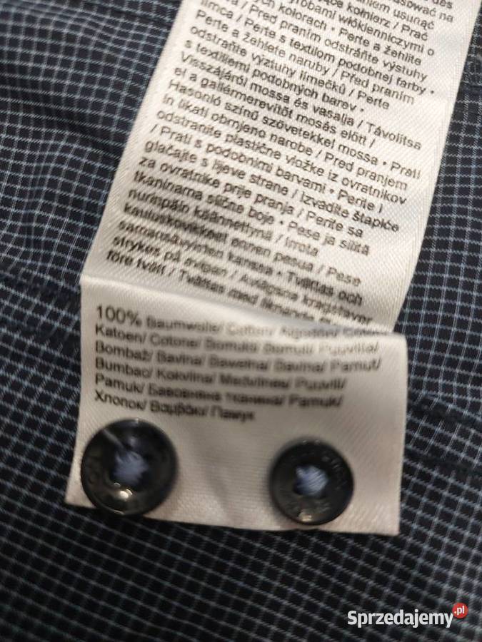 Koszula błekitna w drobną kratę małopolskie Kraków