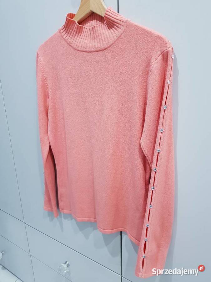 Damski dzianinowy sweter z kryształkami Rozmiar 42(XL) Dąbrowa Górnicza