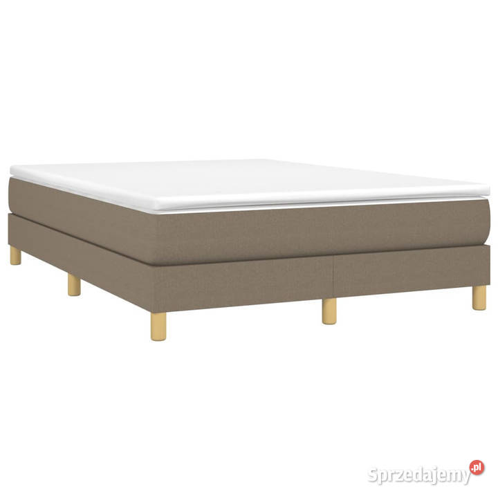 Rama łóżka bez materaca taupe obita tkaniną 25cm Warszawa sprzedam