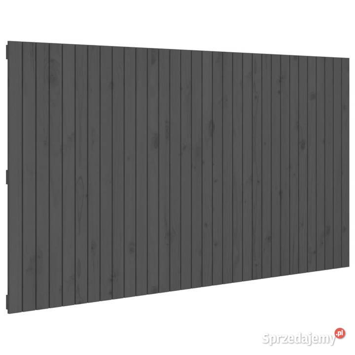 Wezgłowie łóżka szare 204x3x110 lite drewno Warszawa