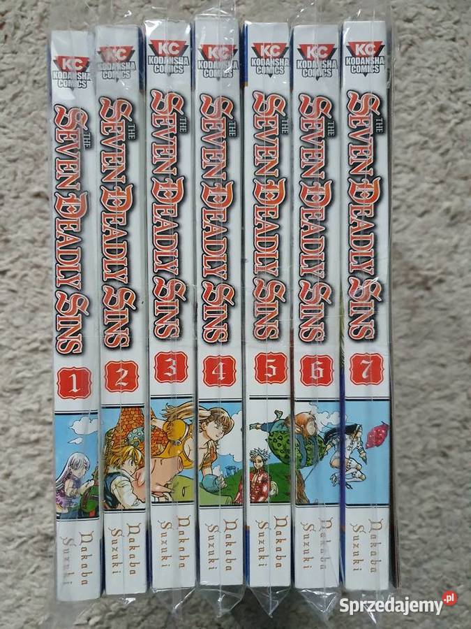 The Seven Deadly Sins 7 tomów Manga w języku