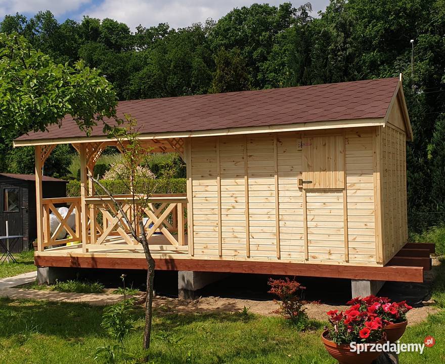 Domek letniskowy ogrodowy drewniany altana Zimnowoda sprzedam