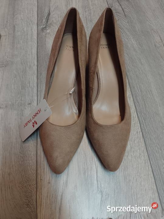 40 Jenny Fairy Beżowe czółenka wieczorowe NOWE Kraków