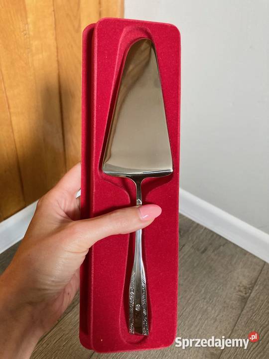 Nowa posrebrzana łopatka szpatułka do tortu Nisko