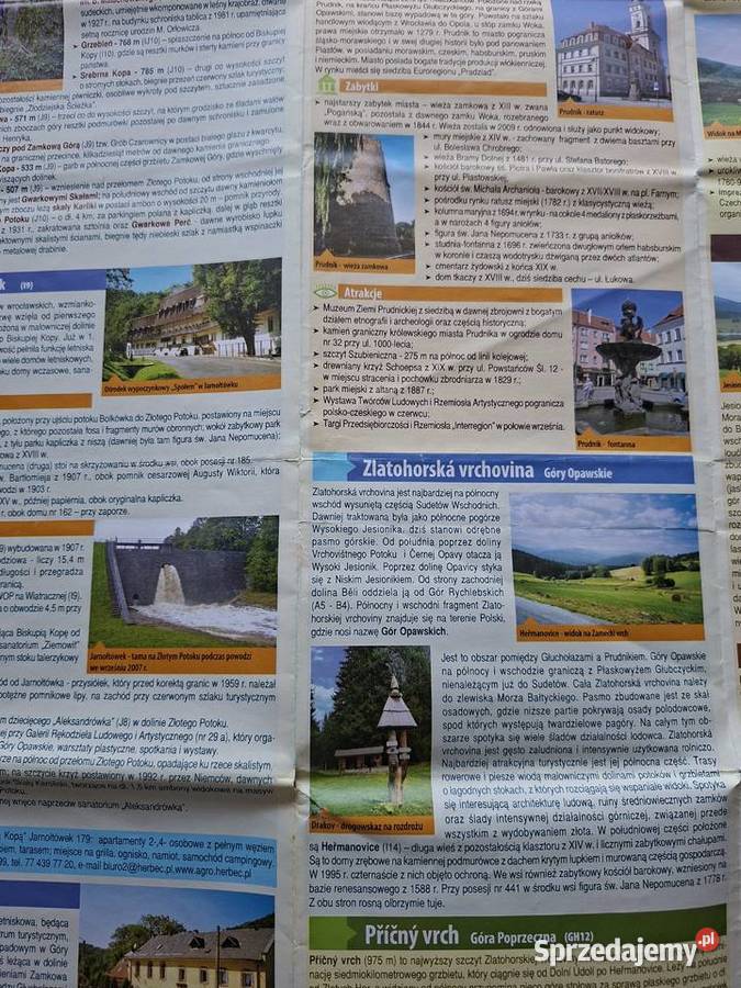 Góry Opawskie Zlatohorska Vrchovina galileos 140 Mapy i przewodniki Kraków