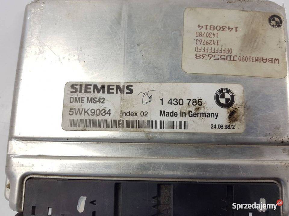 KOMPUTER SILNIKA ECU 1430785 5WK9034 BMW E46 Lipno sprzedam