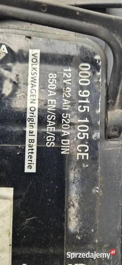 Akumulator żelowy varta AGM 12V92ah520a vw Jarocin sprzedam