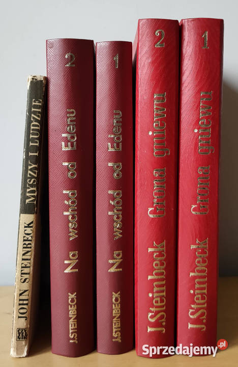 John Steinbeck Grona gniewu Na wschód edenu