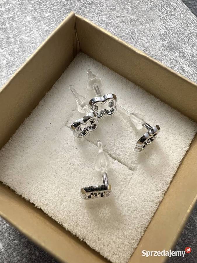 Kolczyki srebrne koniczyny koniczyna podkarpackie sprzedam