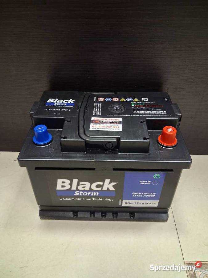 Akumulator 60Ah 520A EN Black Storm niski sprzedam