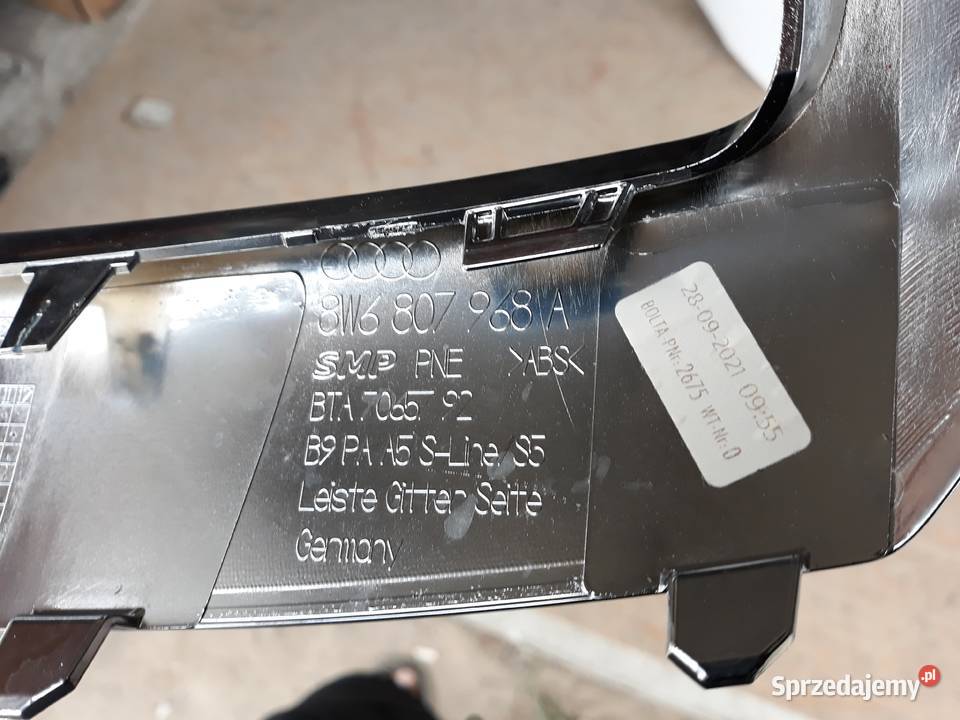 AUDI S5 A5 SLINE LIFT CHROM RAMKA KRATKI PRAWA Międzychód