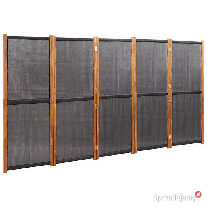 Parawan 5panelowy czarny 350 x 180 WM319181 mazowieckie