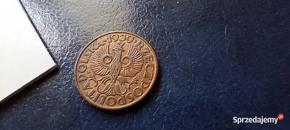 Stare monety 2 grosze 1939 2RP Polska piękna Lesko