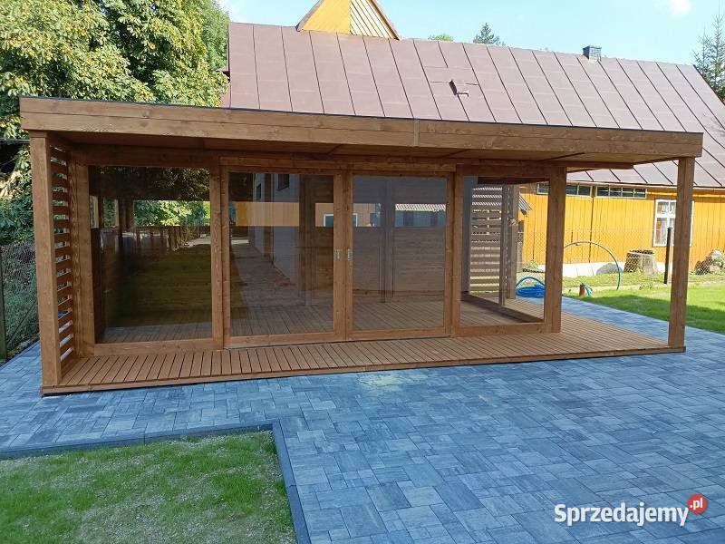Altana 36 Nowoczesna 4x7 m Blacha Rynny Taras Parzymiechy