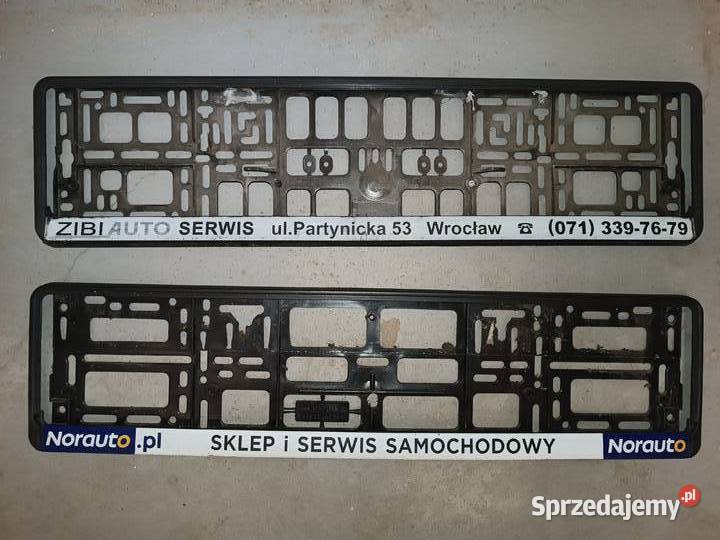 Ramki pod tablicę rejestracyjną Lanos Daewoo Karoseria Wrocław sprzedam