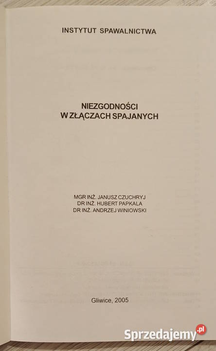 Niezgodności w złączach spajanych technika, nauki techniczne małopolskie Gorlice