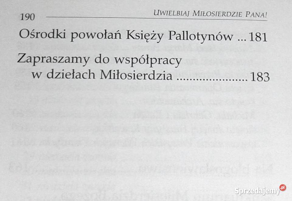 Uwielbiaj miłosierdzie Pana ks Jan Oleszko SAC Pozostałe