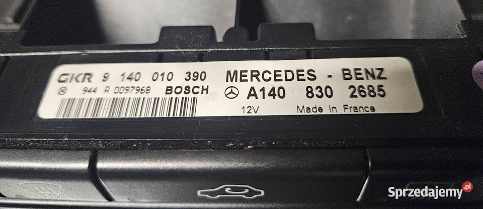 Mercedes Sterownik klimatyzacji nawiewow osobowe