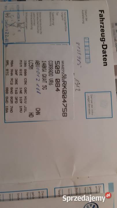 Volkswagen Corrado LIFT VR6 Oryginał 29 190 Corrado Ostrowiec Świętokrzyski