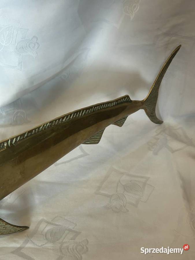 Mosiężna ryba włócznik Kraków