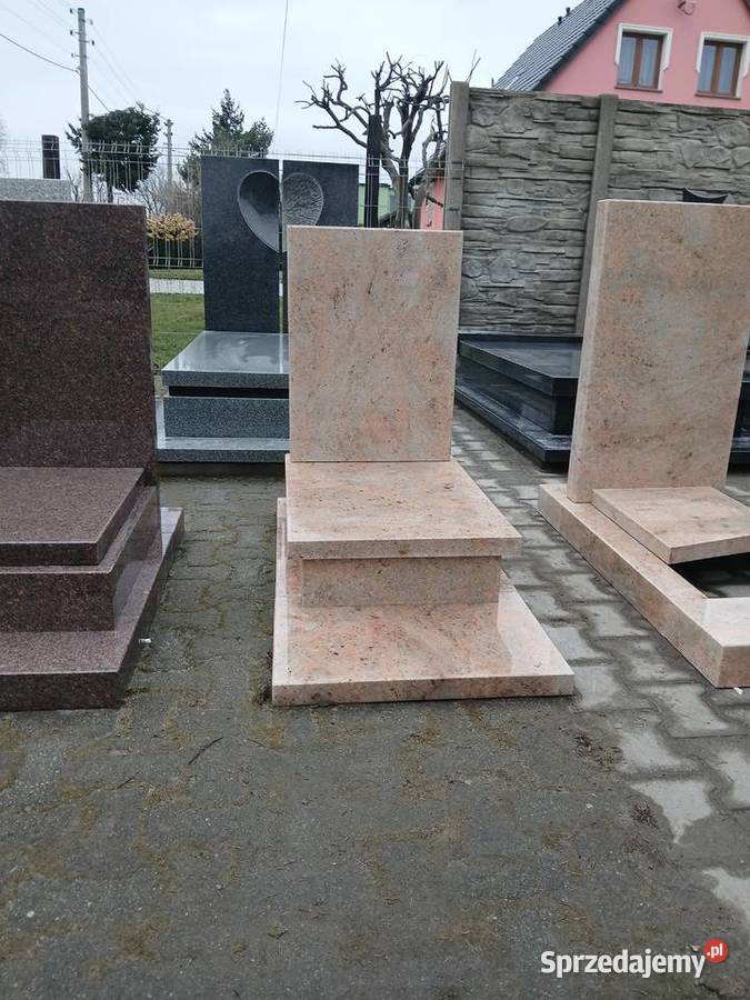 Nagrobek urnowy shivakasi ivory Brown Strzegom