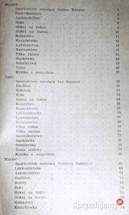 Sport 75 Kalejdoskop Zbigniew Chmielewski Chełm sprzedam