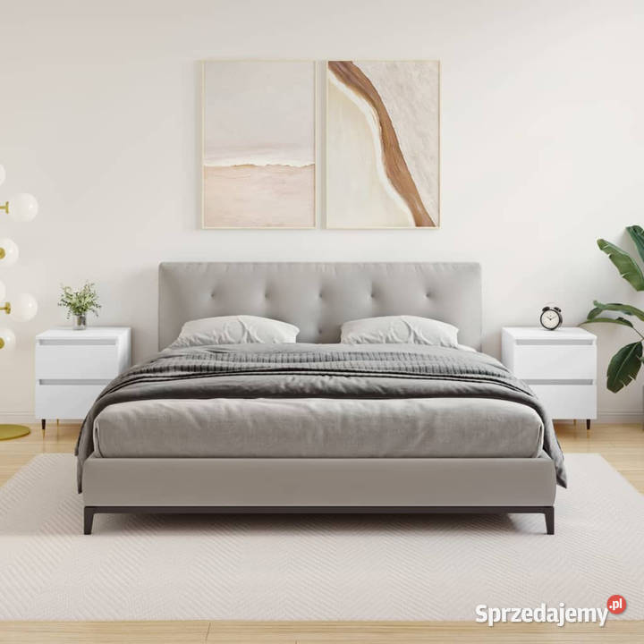 Szafki nocne 2 białe 40x35x50 WM826861 Warszawa