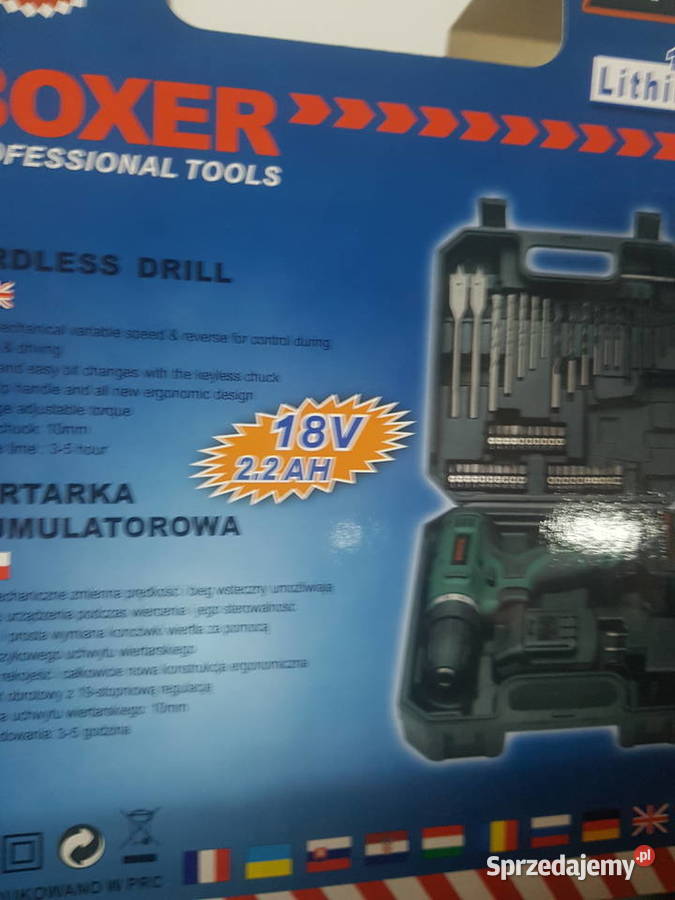 WIERTARKO WKRĘTARKA AKUMULATOROWA 18V 2XAKU 50el wielkopolskie Głogowa