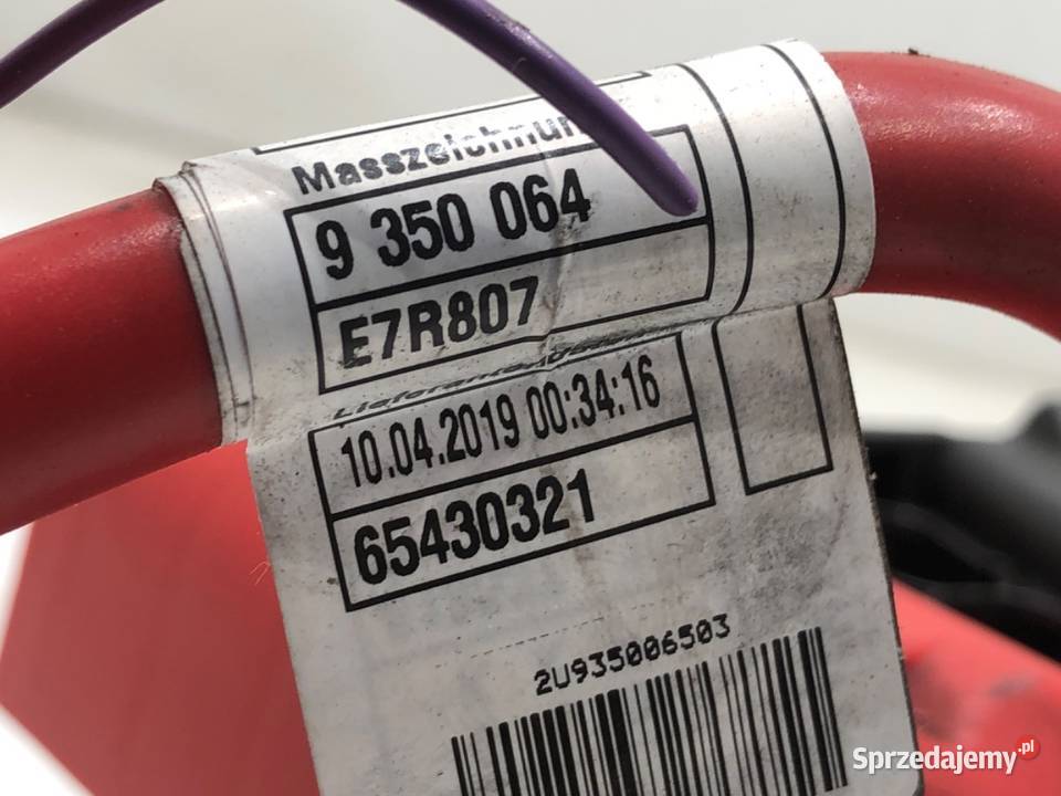 KLEMA PLUS BMW G30 6802945 20 184 PRZEWÓD osobowe Przewody, wtyczki i wiązki sprzedam