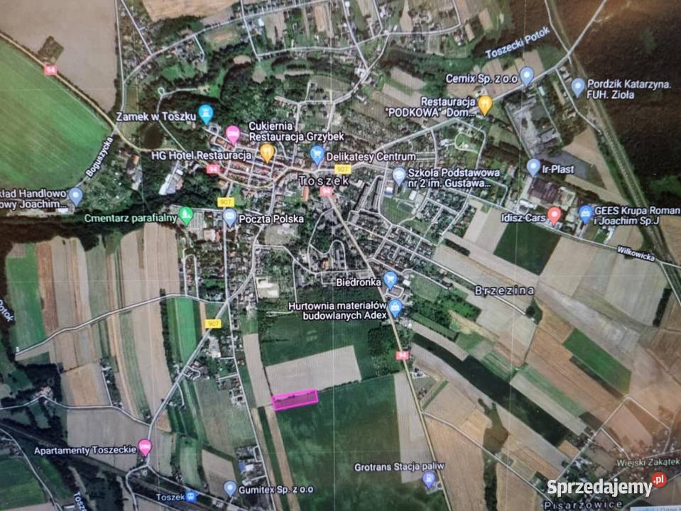 Działka przemysłowa z prawem zabudowy 105h w 1.05m2 Sprzedaż śląskie Toszek
