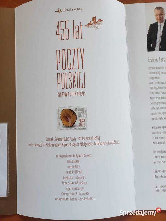 Karnet 455 lat Poczty Polskiej znaczek koperta Wrocław sprzedam