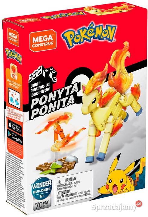 Figurka Pokemon Ponita Klocki Konstrukcyjne 70el Mogilany