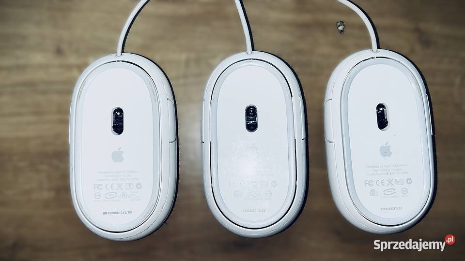 Myszki Apple Mighty Mouse A1152 USB Zestaw 3 mazowieckie Szydłowiec