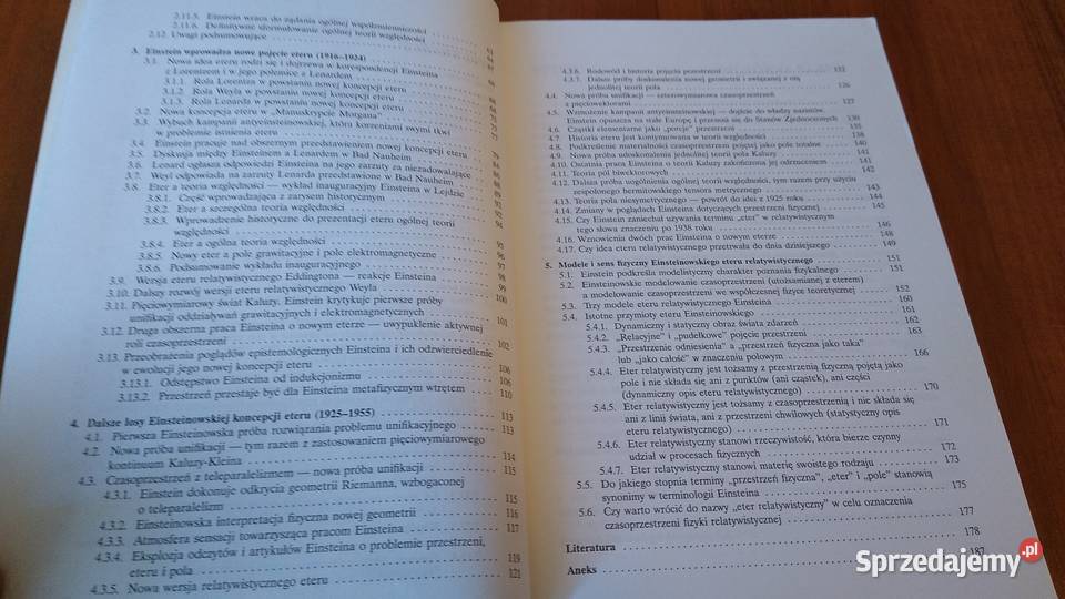 Alberta Einsteina koncepcja nowego eteru jej Gdańsk
