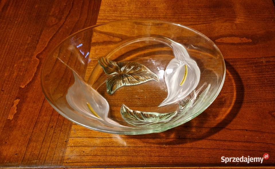 Oryginalna SALATERKAMISA szkłowypukły motyw zielony Lublin sprzedam