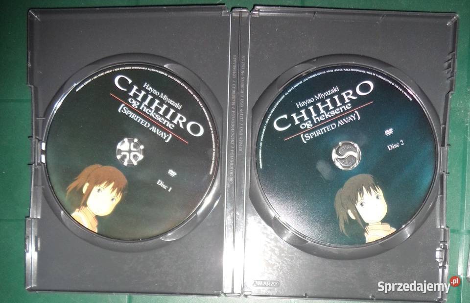 Chihiro og heksene Spiryted Away 2 płyty DVD animowany Rzeszów