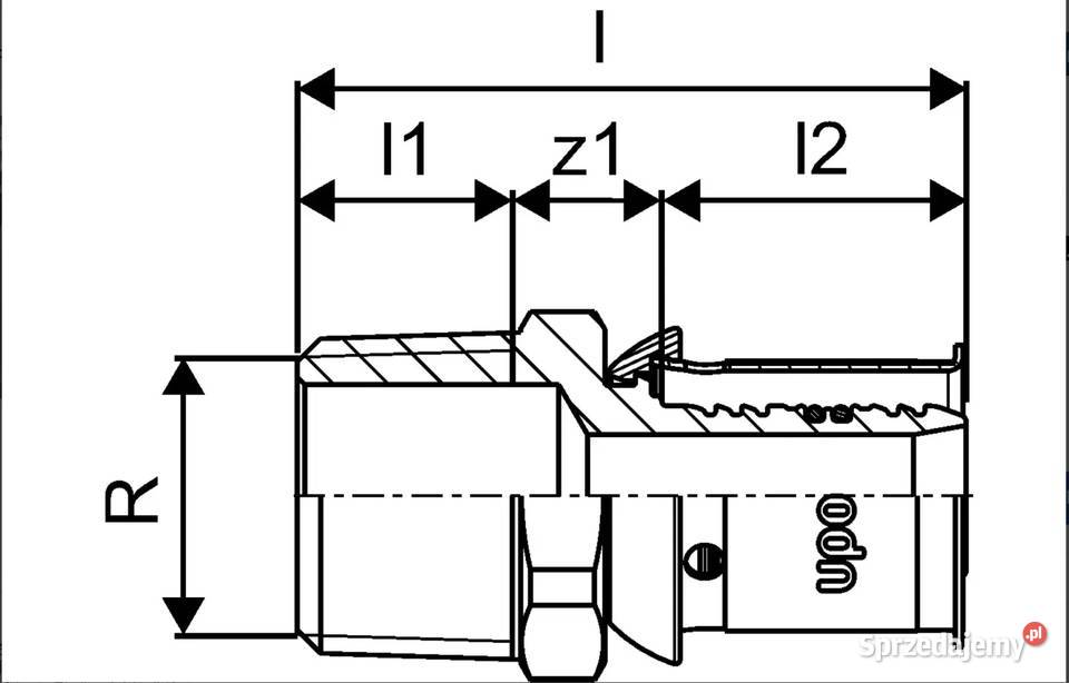 Złączka SPress Plus 20R12MT firmy Uponor