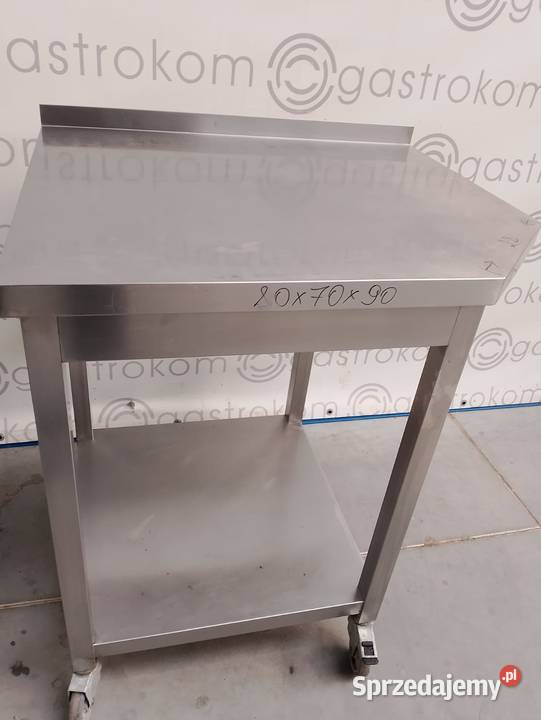 STÓŁ Z PÓŁKĄ JEZDNY  80X70X90 ŚCIĘTY NAROŻNIK Wrocław