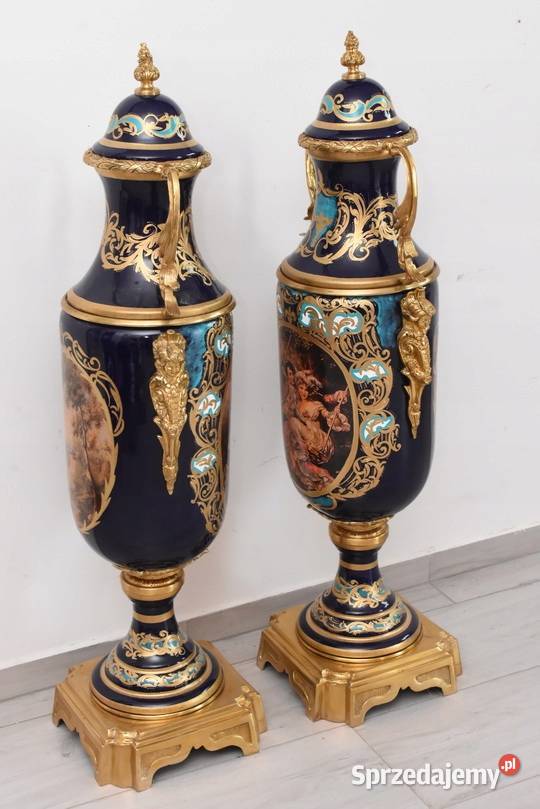 Francuski Zestaw Porcelanowy Wazy Amfora Amfory Porcelana i szkło Kraków