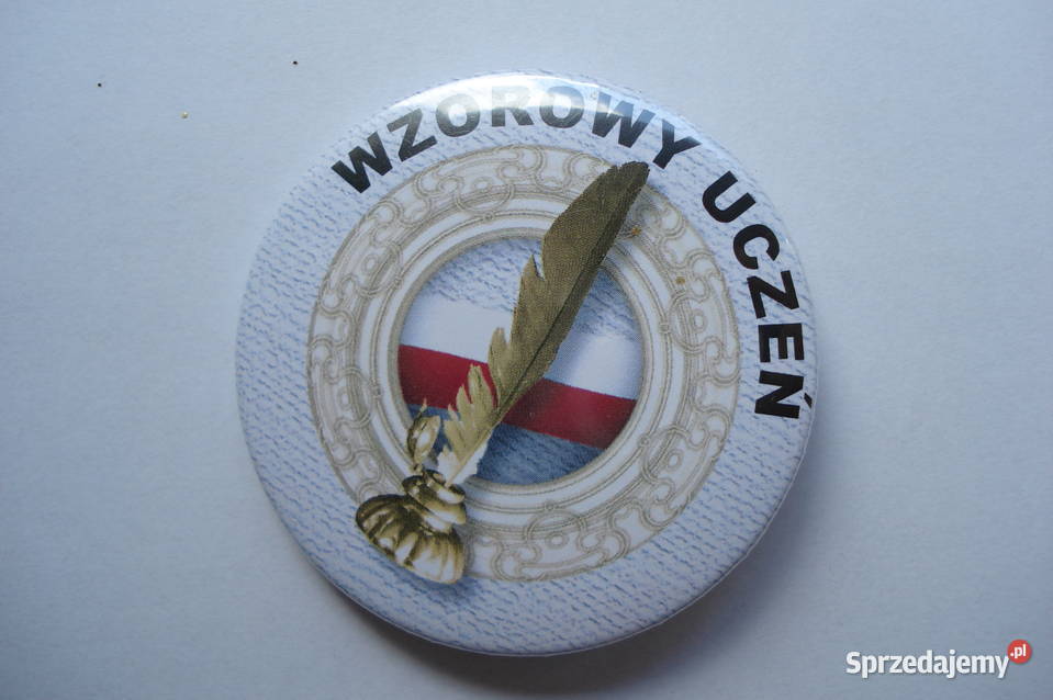 Przypinki PRL buźka wzorowy uczeń sprzedam Łódź