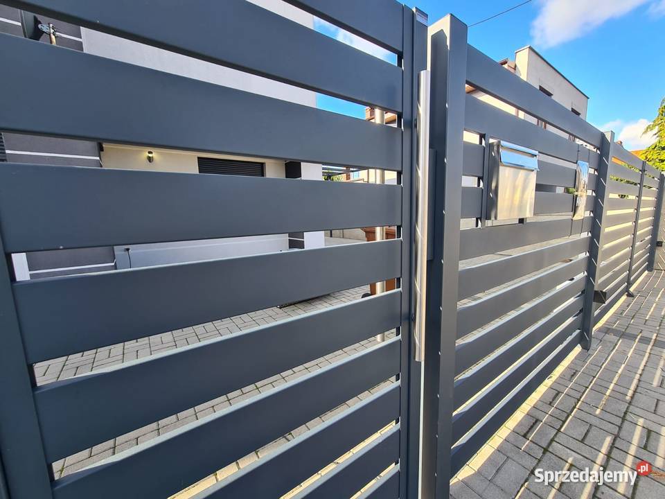 Przęsło 200x120 nowoczesne ogrodzenia bramy Ostrów Wielkopolski