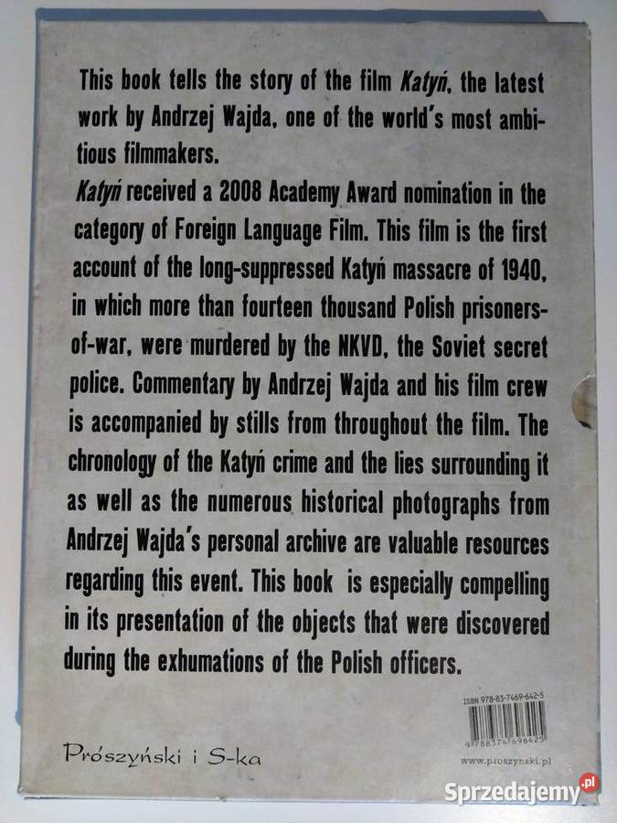 Katyń Andrzej Wajda book english version Warszawa sprzedam