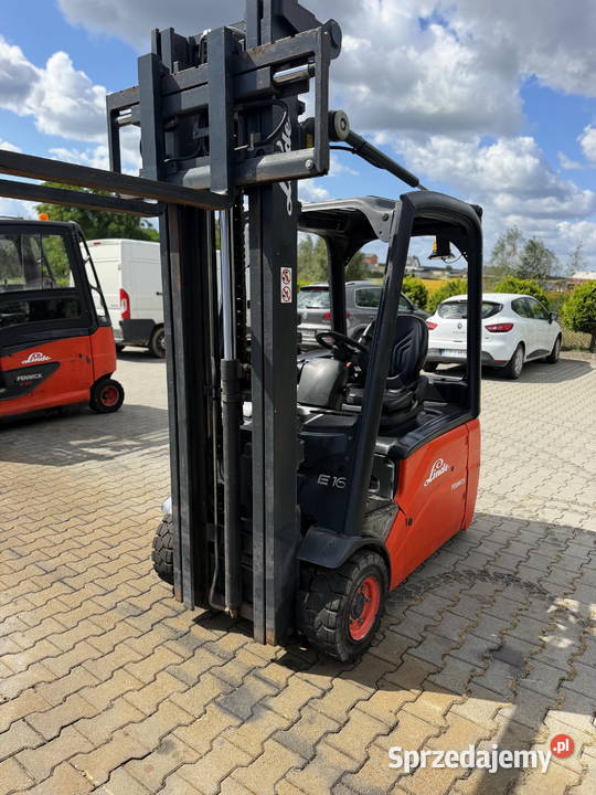 wózek widłowy elektryczny LINDE E16 1600 Triplex łódzkie Działoszyn