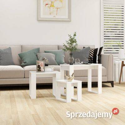vidaXL Stoliki wsuwane pod siebie 3 materiał mazowieckie sprzedam