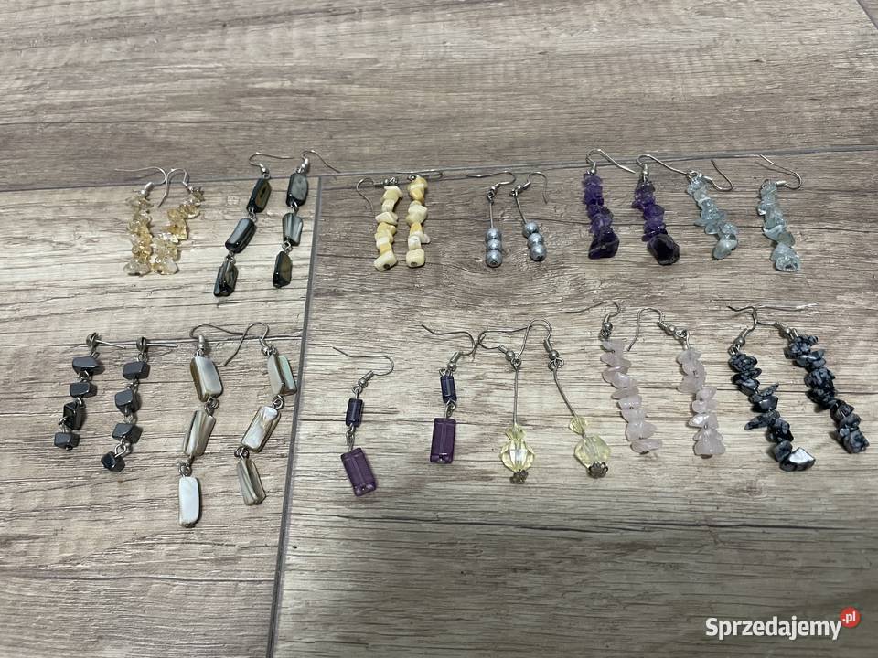 Kolczyki zestaw 12 sztuk Chełm