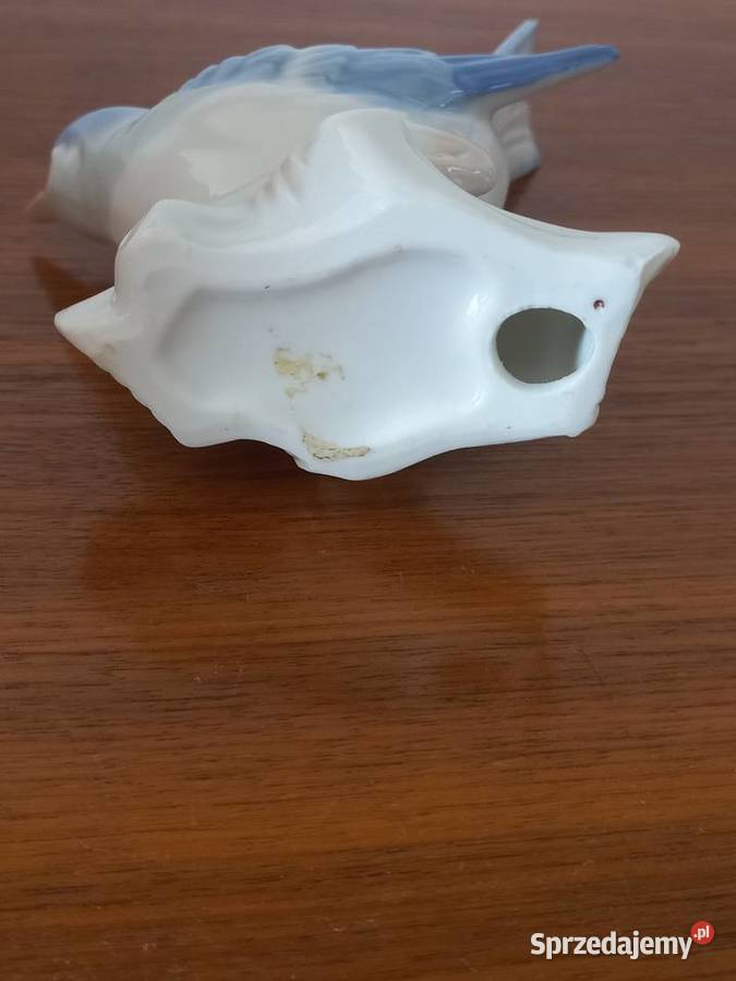 Figurka porcelanowa ptak Toruń