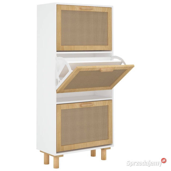 Szafka na buty biała 52x25x115 materiał mazowieckie Warszawa