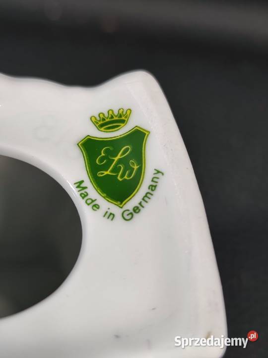 Luksusowy Porcelanowy Świecznik Prunkstck Ernst