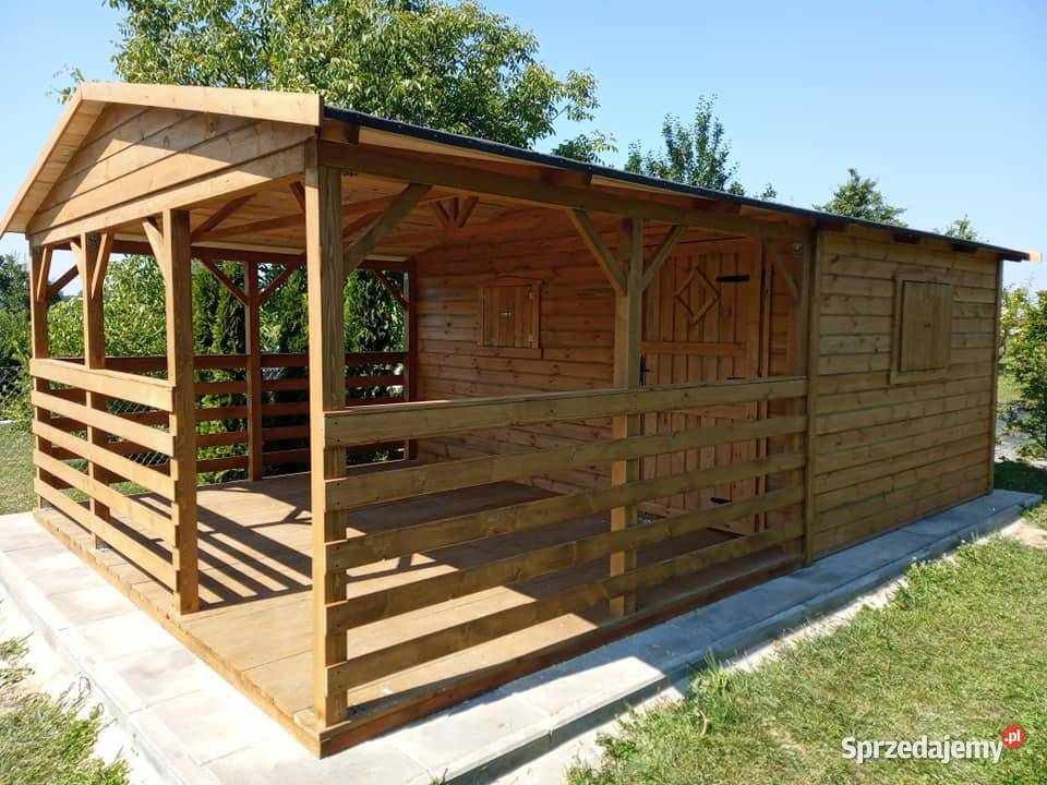 Domek ogrodowy narzędziowy z tarasem 3x3 plus Poznań