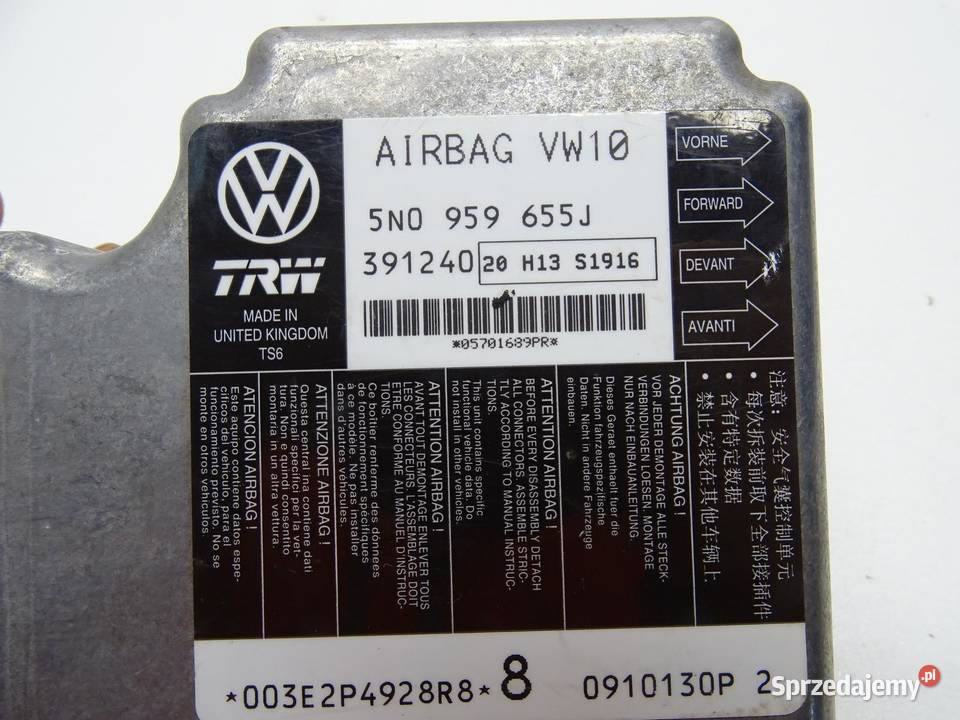 MODUŁ STEROWNIK AIRBAG PODUSZEK POWIETRZNYCH